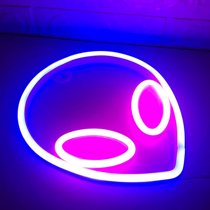 Alien Neon Sign LED Night Light Lamp