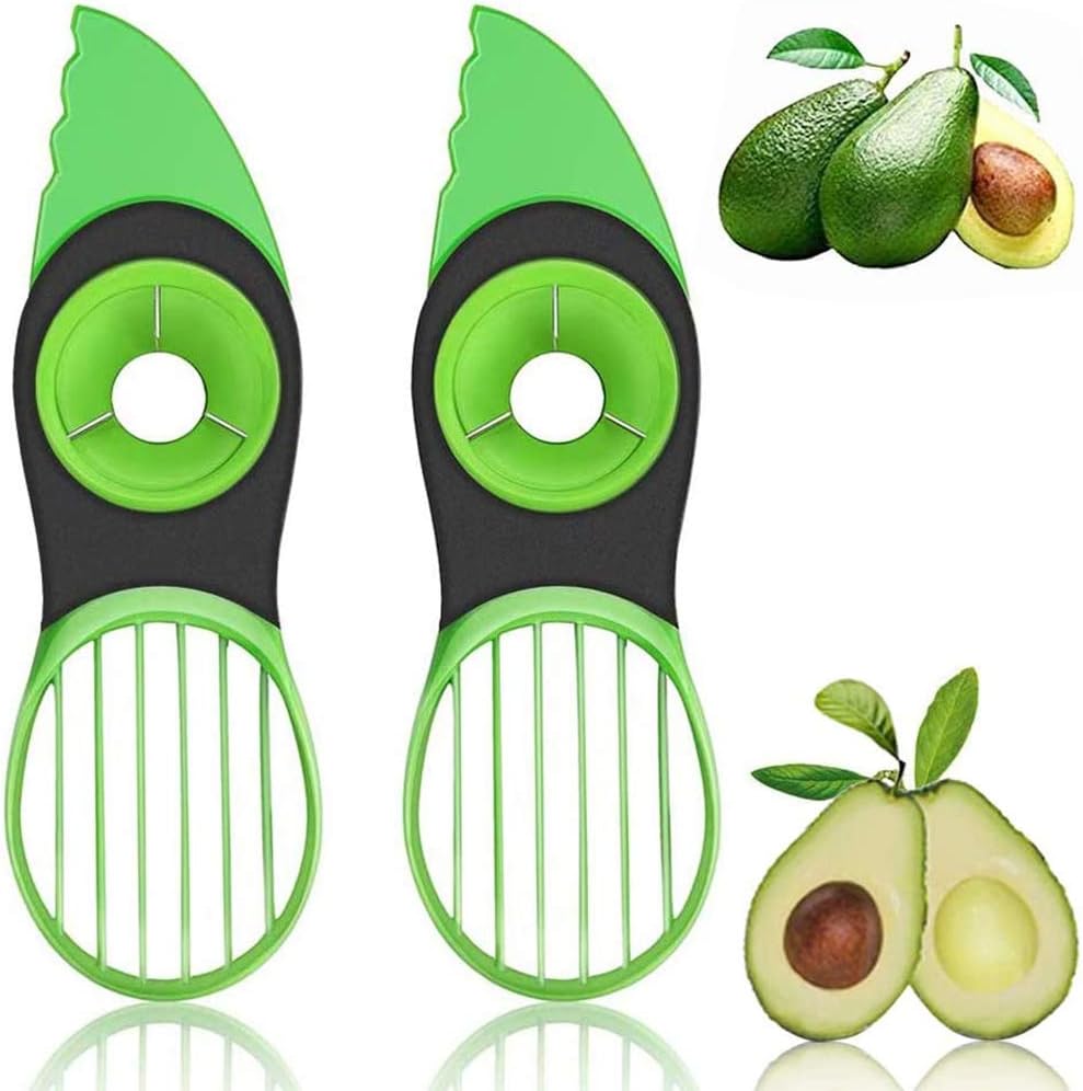 2 Pack All In One Avocado Slicer Cutter Easy Kitchen Tool