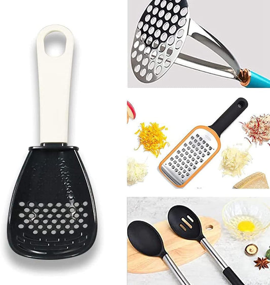 All-In-One Multifunction Cooking Spoon Essential Kitchen Utensil Tool Black