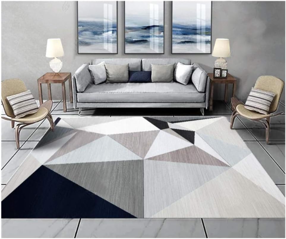 Large 230 x 160 Rug Stylish Design Easy-Care Carpet Mat