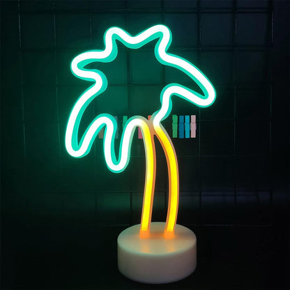 Tropical Palm Tree Neon LED Night Light Lamp for Home Decor