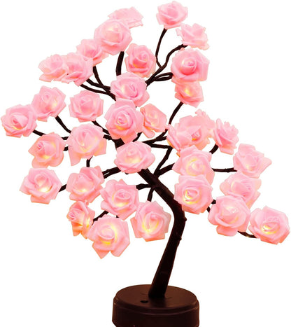 Rose Flower Tree  Lamp LED USB Night Light Romantic Home Decor