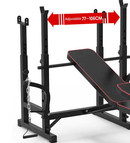 Ultimate 7-in-1 Multi-Station Weight Bench Home Gym Fitness Equipment