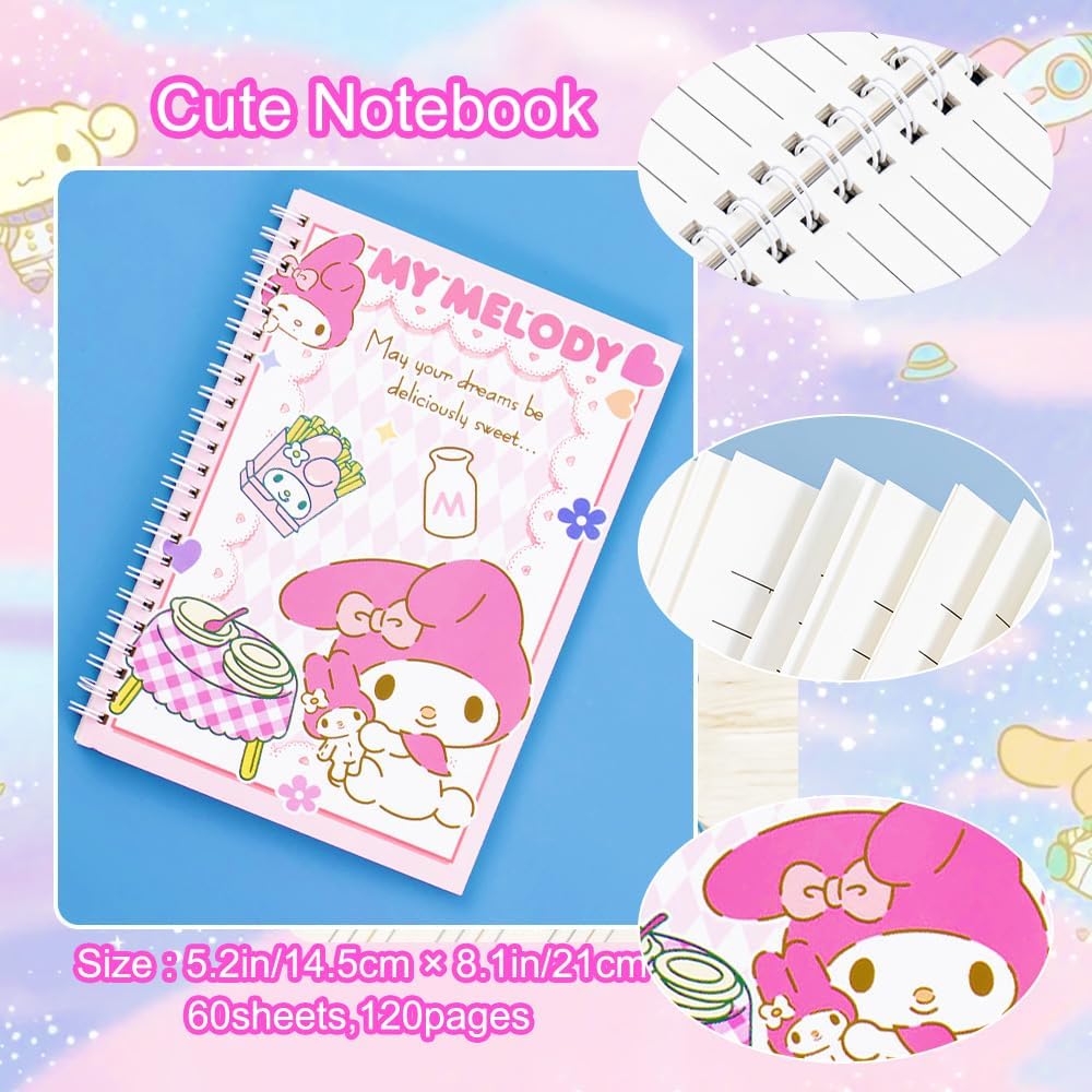 Cute Sanrio My Melody Spiral Notebook