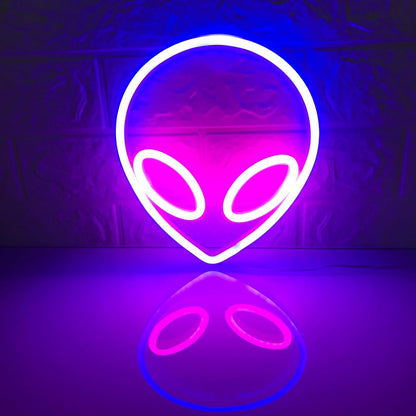 Alien Neon Sign LED Night Light Lamp