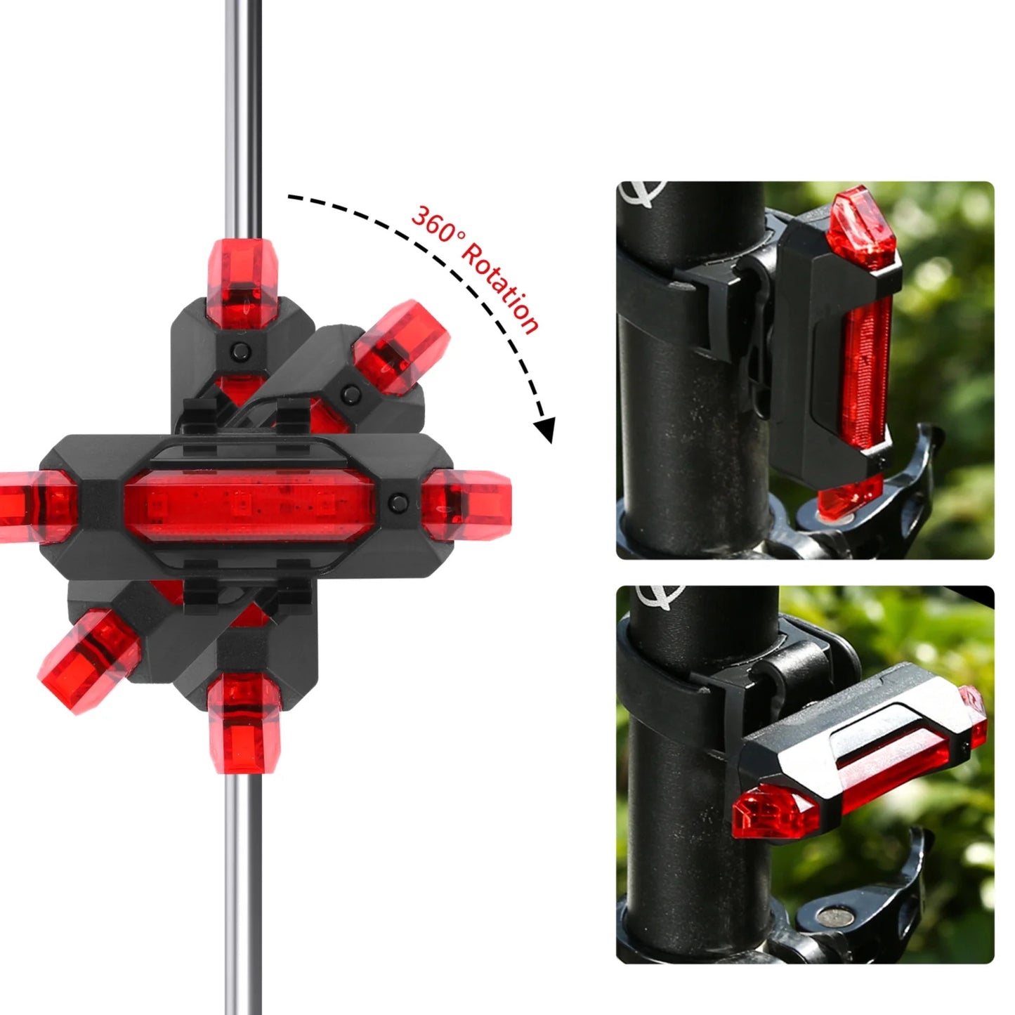 USB Rechargeable LED Bike Tail Light for Enhanced Cycling Safety