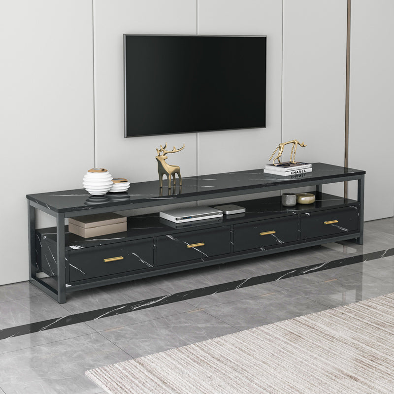 Luxor 3-Piece Living Room Set: Nested Coffee Tables, Side Table & TV Unit Black