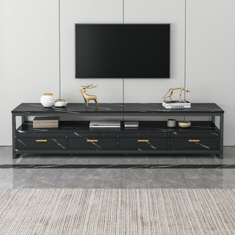 Luxor 3-Piece Living Room Set: Nested Coffee Tables, Side Table & TV Unit Black