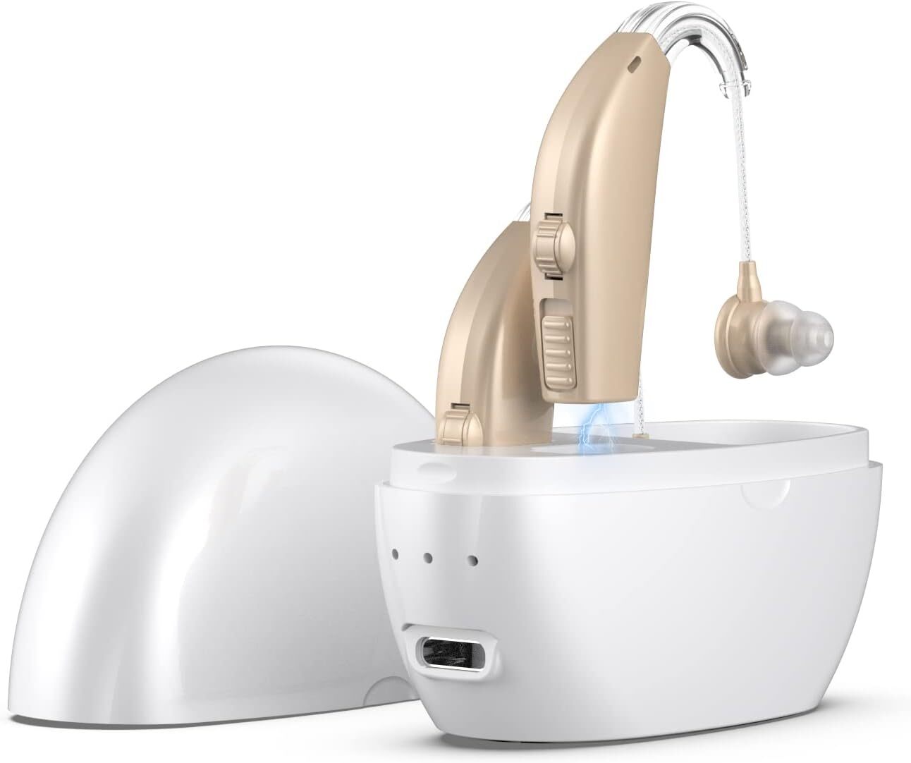 Rechargeable Wireless Hearing Aid Sound Amplifier for Clear Hearing