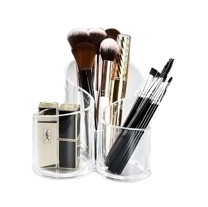 Acrylic Makeup Brush Holder Cosmetic Organizer for Vanity and Desktop