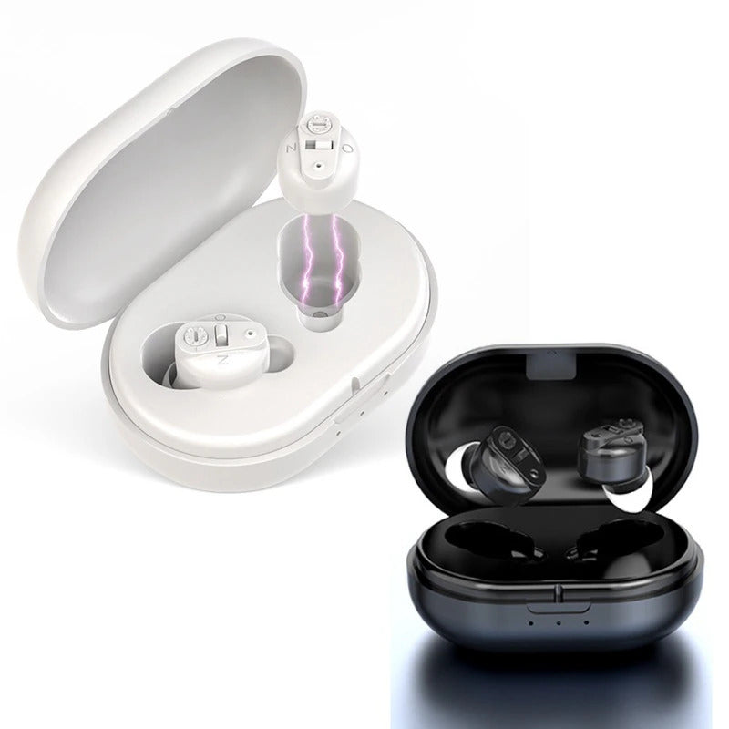 Rechargeable Wireless Hearing Aid with Advanced Noise Canceling Technology