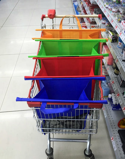 Eco-Friendly Reusable Shopping Trolley Bags Organizer Set