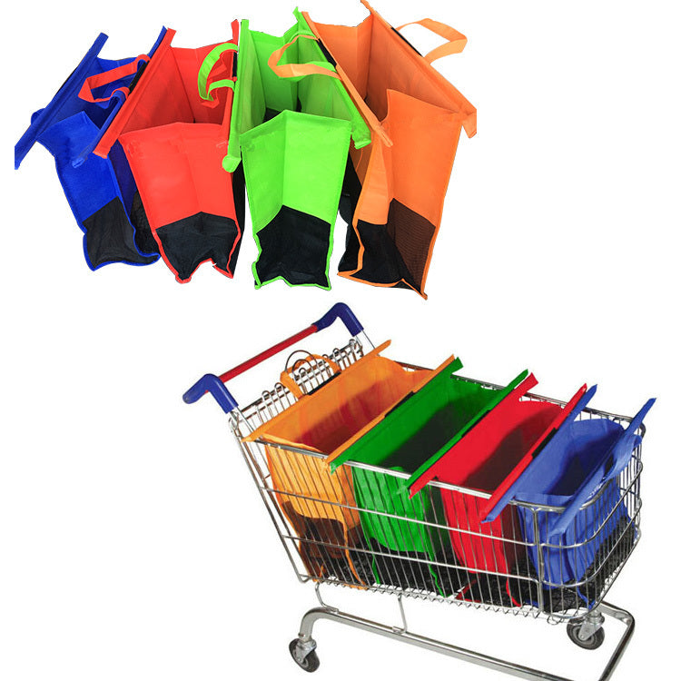 Eco-Friendly Reusable Shopping Trolley Bags Organizer Set