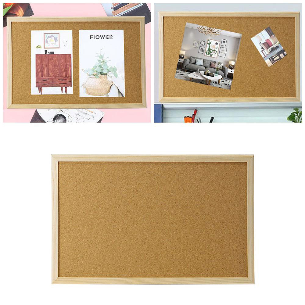 60cm Pinboard Message Bulletin Notice Memo Board Corkboard for Home Office