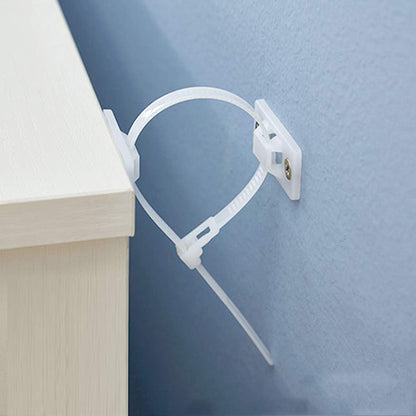 Baby Proof Anti-Tip Furniture Safety Straps Wall Anchors Kit