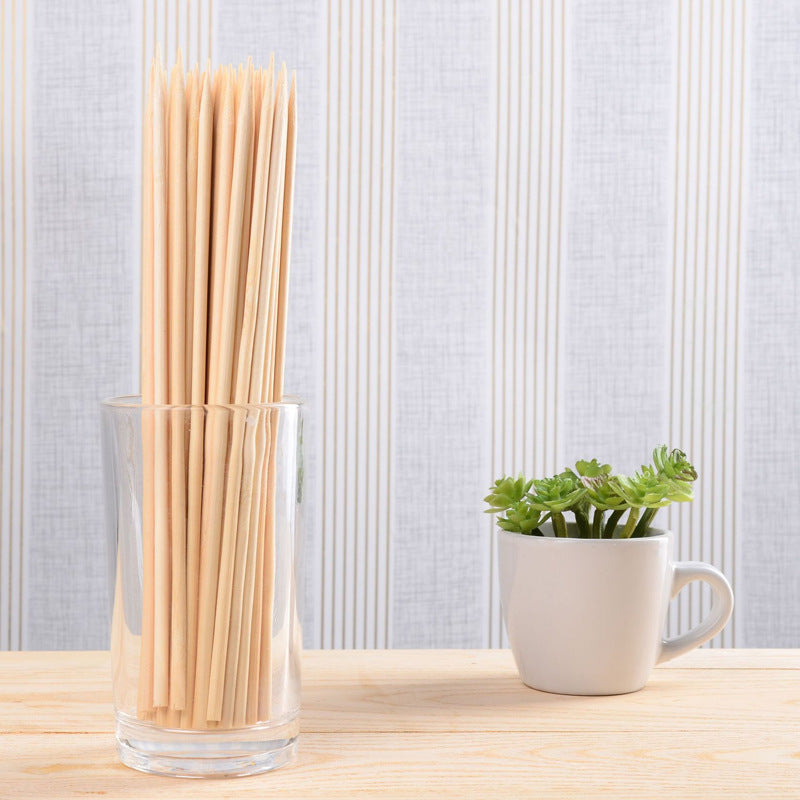 50 Pack Bamboo Skewers for BBQ Grilling and Party Appetizers