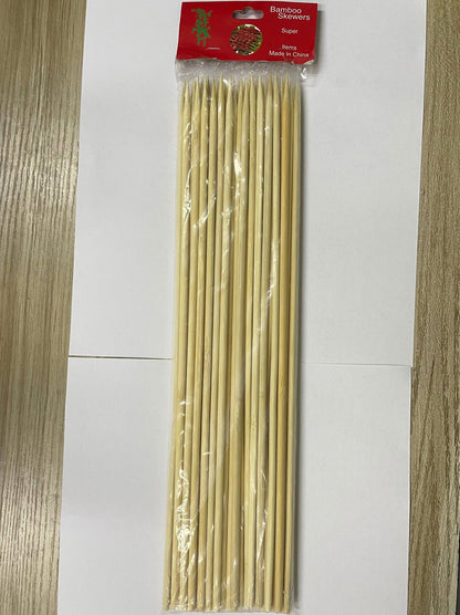 50 Pack Bamboo Skewers for BBQ Grilling and Party Appetizers