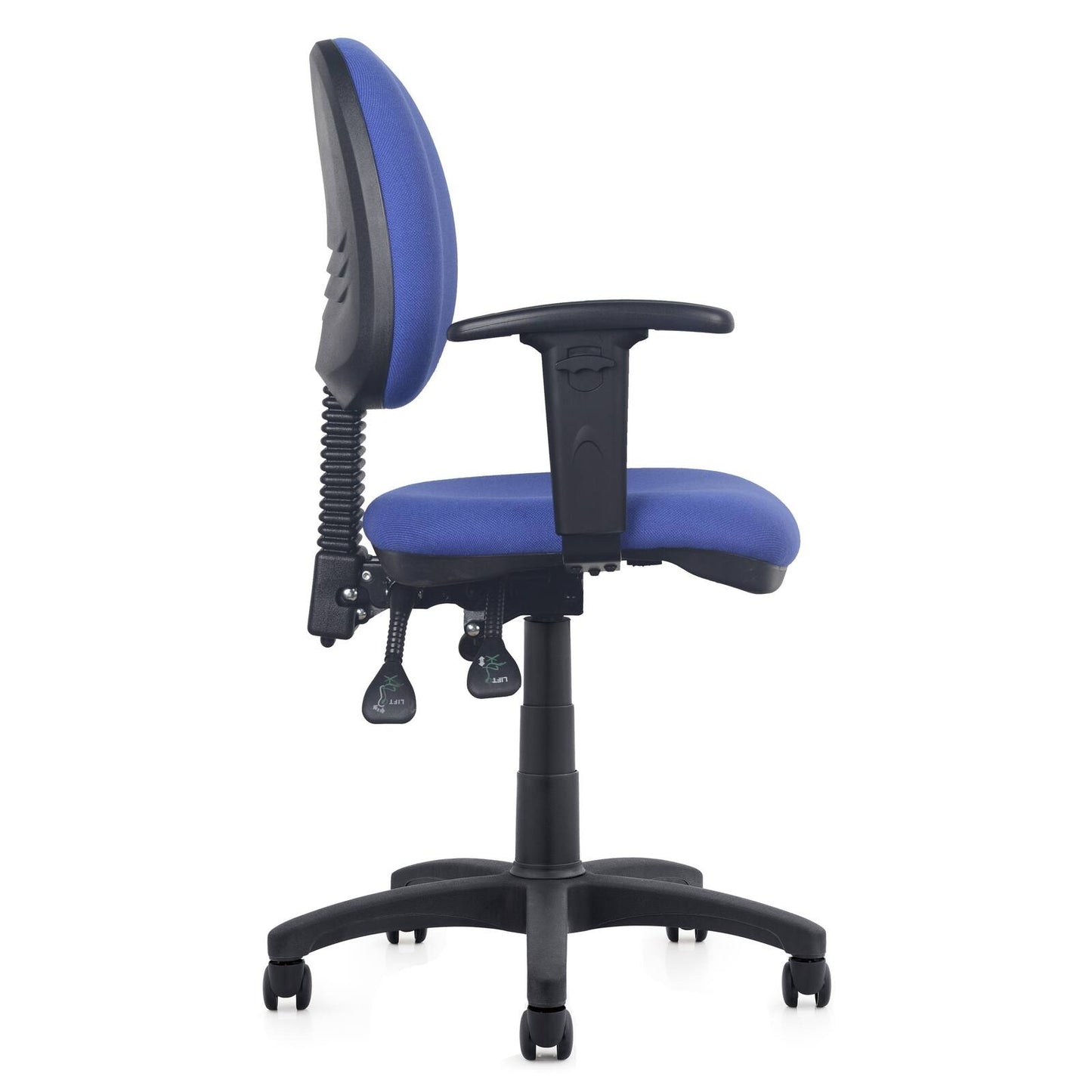 Ergonomic Heavy Duty Office Task Chair Fully Adjustable Blue