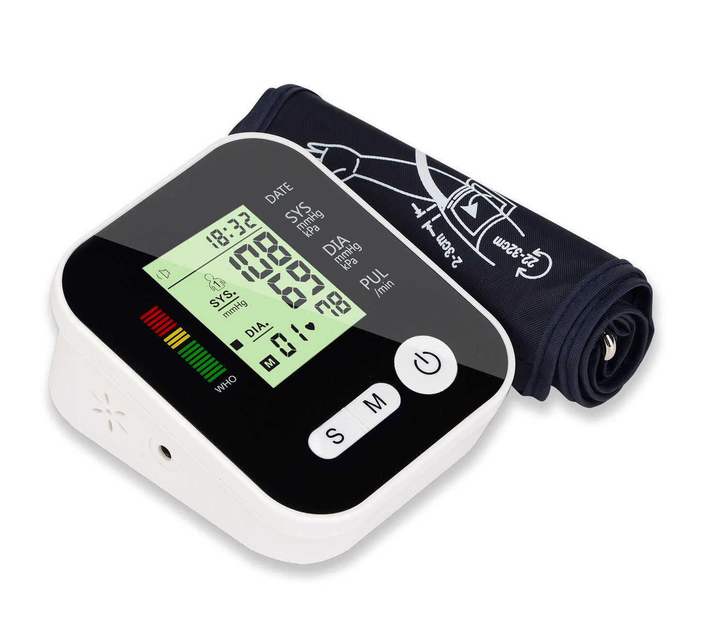 Large LCD Automatic Arm Blood Pressure Monitor with Accurate Readings