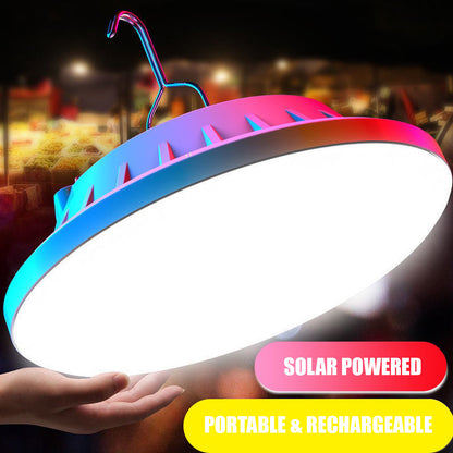 Solar Powered LED Lantern Rechargeable Outdoor Light for Camping and Emergency