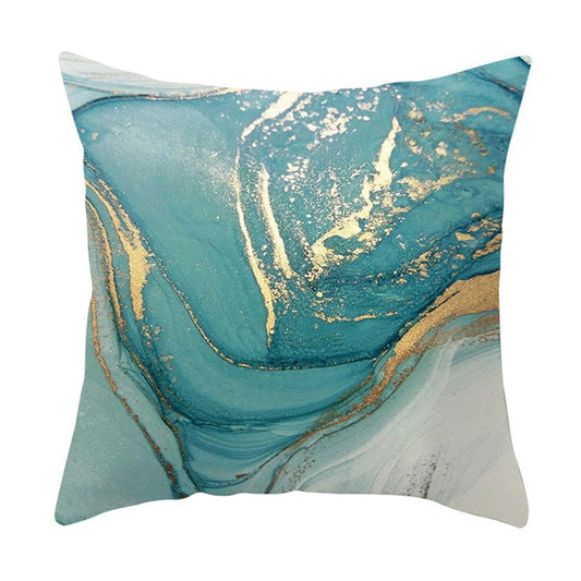 Deluxe Aqua Cushion Decorative Pillowcase Throw Pillow Cover for Home Decor