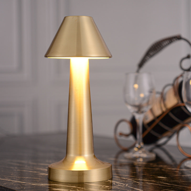 Cordless Touch Sensor LED Table Lamp Gold