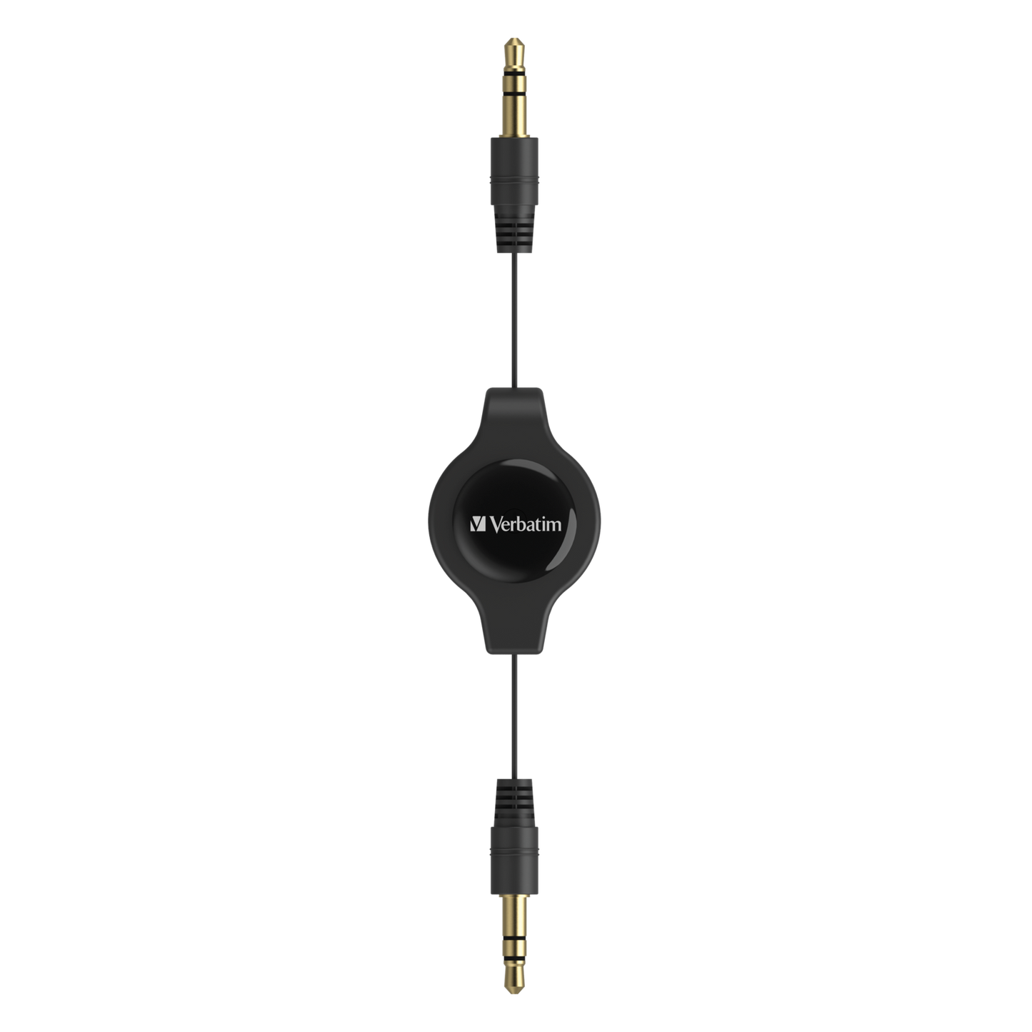 Verbatim Retractable 3.5mm Aux Audio Cable for Car and Home Audio Systems