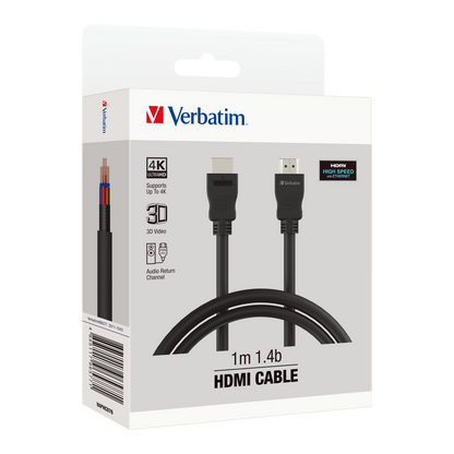 Verbatim 1m High-Speed HDMI Cable for 4K UHD TV and Gaming