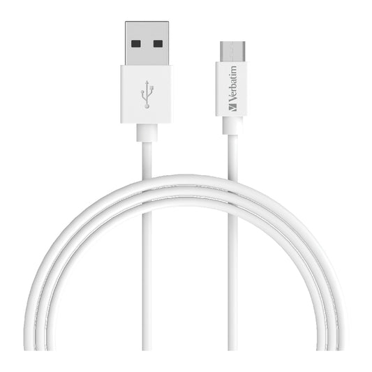 Verbatim 1m Micro USB Charge and Sync Cable White