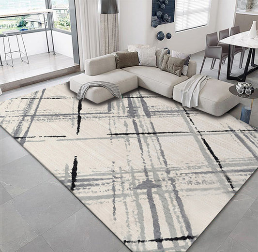 XL Extra Large 300 x 200 Modern Area Rug Easy-Clean Comfort Carpet Mat