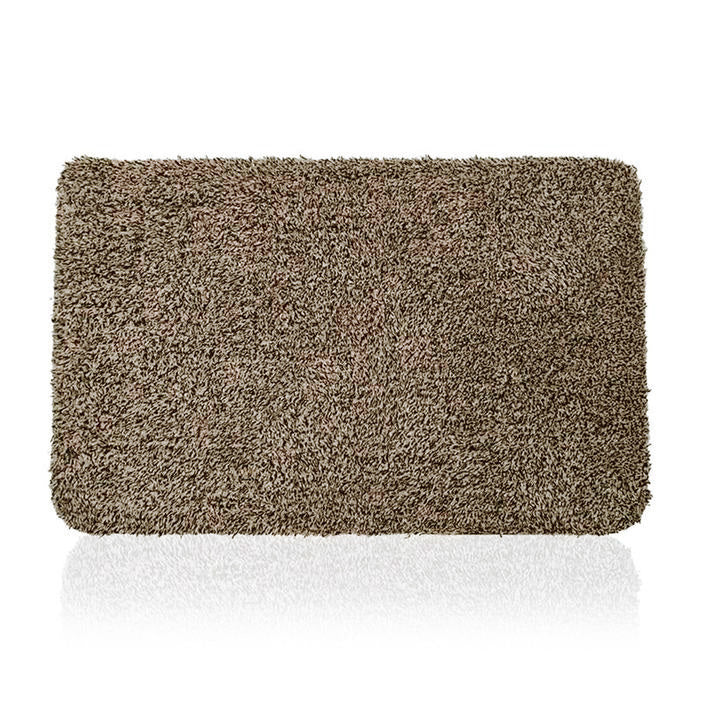 Super Absorbent Microfibre Doormat Traps Dirt and Water Brown