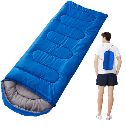 Thermal Sleeping Bag for Camping and Hiking for Cold Weather Blue