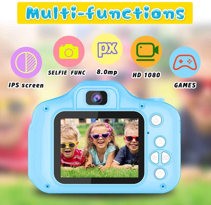 Kids HD Digital Camera Fun Photo and Video Toy Blue