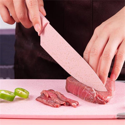 Eco-friendly Pastel Kitchen Utensil Knife Cutting Board Set 7 PCS