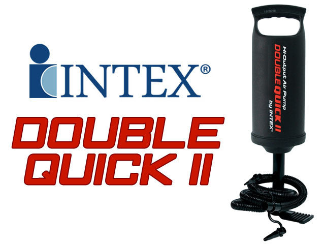 36cm Intex High Output Double Quick II Hand Air Pump for Fast Inflation