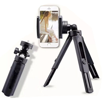 Adjustable Mini Desktop Tripod with Universal Phone Mount for Vlogging and Streaming