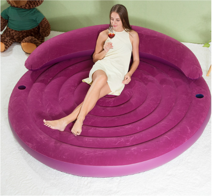 Inflatable Round Sofa Air Lounge Couch for Ultimate Comfort