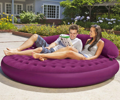 Inflatable Round Sofa Air Lounge Couch for Ultimate Comfort