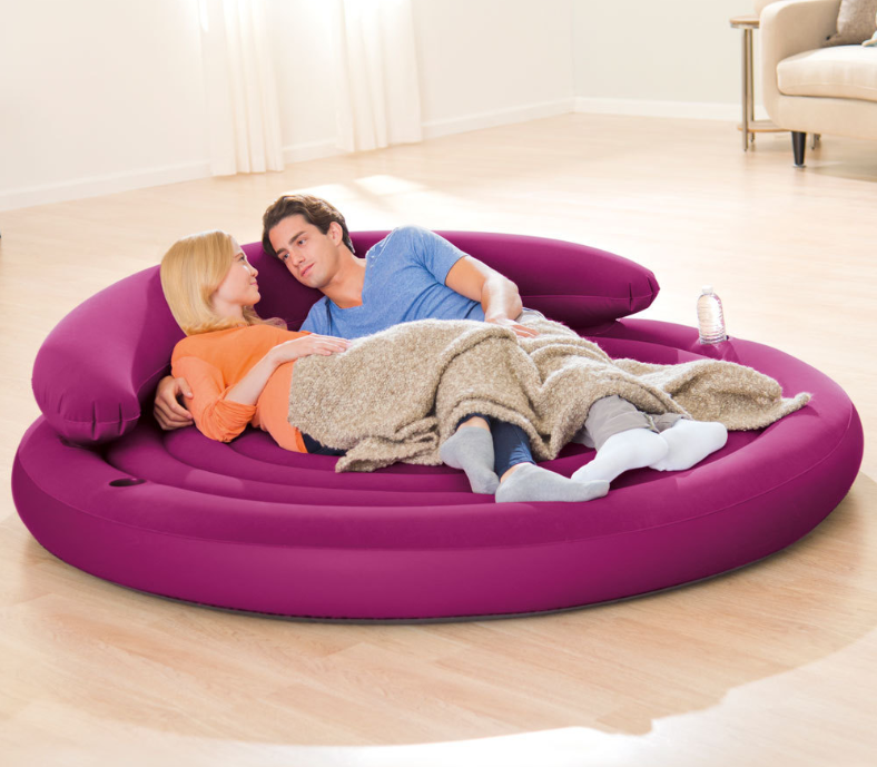 Inflatable Round Sofa Air Lounge Couch for Ultimate Comfort