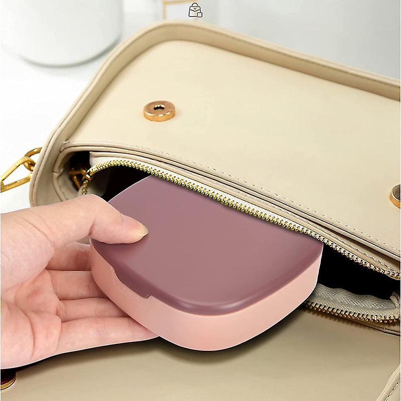 Compact Travel Makeup Organizer with Mirror and Jewelry Storage