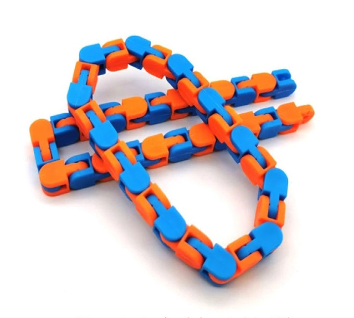 24 Link Wacky Track Snake Puzzle Fidget Toy for Stress Relief and Focus