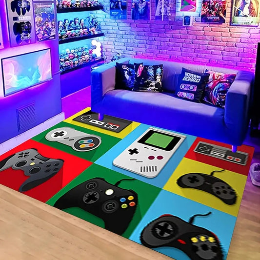 120 x 80 Game Controller Area Rug for Bedroom Living Room Fun Decor