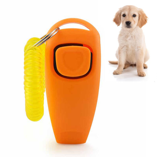 Dog Whistle and Clicker Training Tool for Effective Pet Training Black