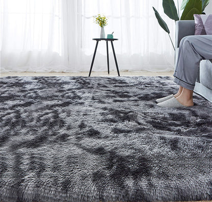 Extra Large 300 x 200 Soft Cozy Shag Rug Charcoal Grey