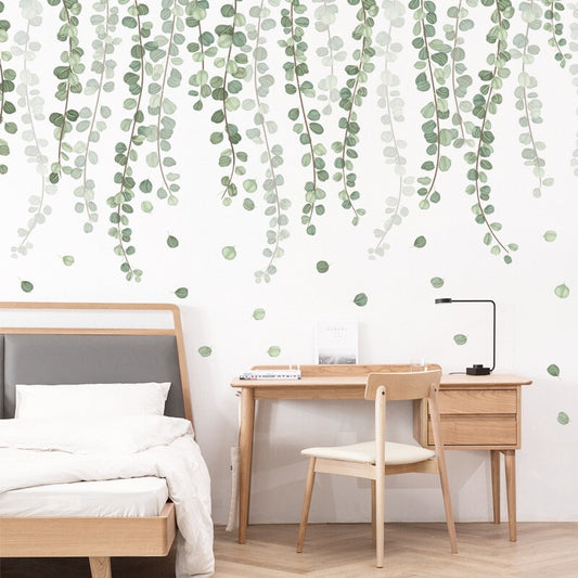 Fresh Leaves Tree Vine Wall Stickers DIY Decor Mural Art Room Decoration