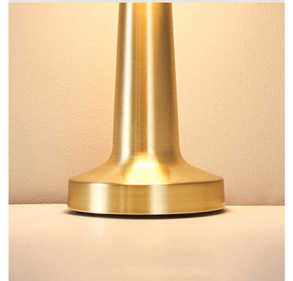 Cordless Touch Sensor LED Table Lamp Gold Dome Night Light