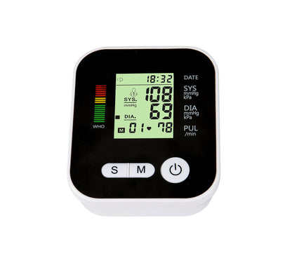 Large LCD Automatic Arm Blood Pressure Monitor with Accurate Readings