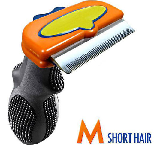 Medium Pet Deshedding Tool for Short Hair Dogs Best Fur Eliminator