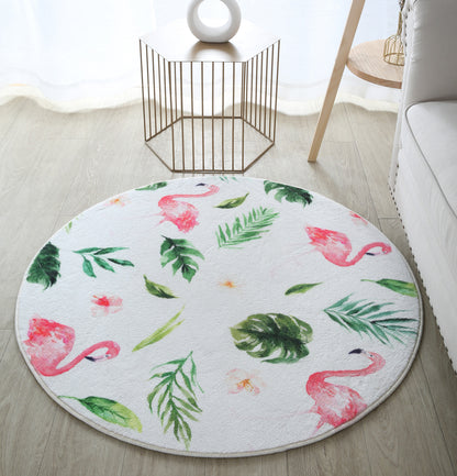 Infinity Round Tropical Luxury Plush Comfort Rug