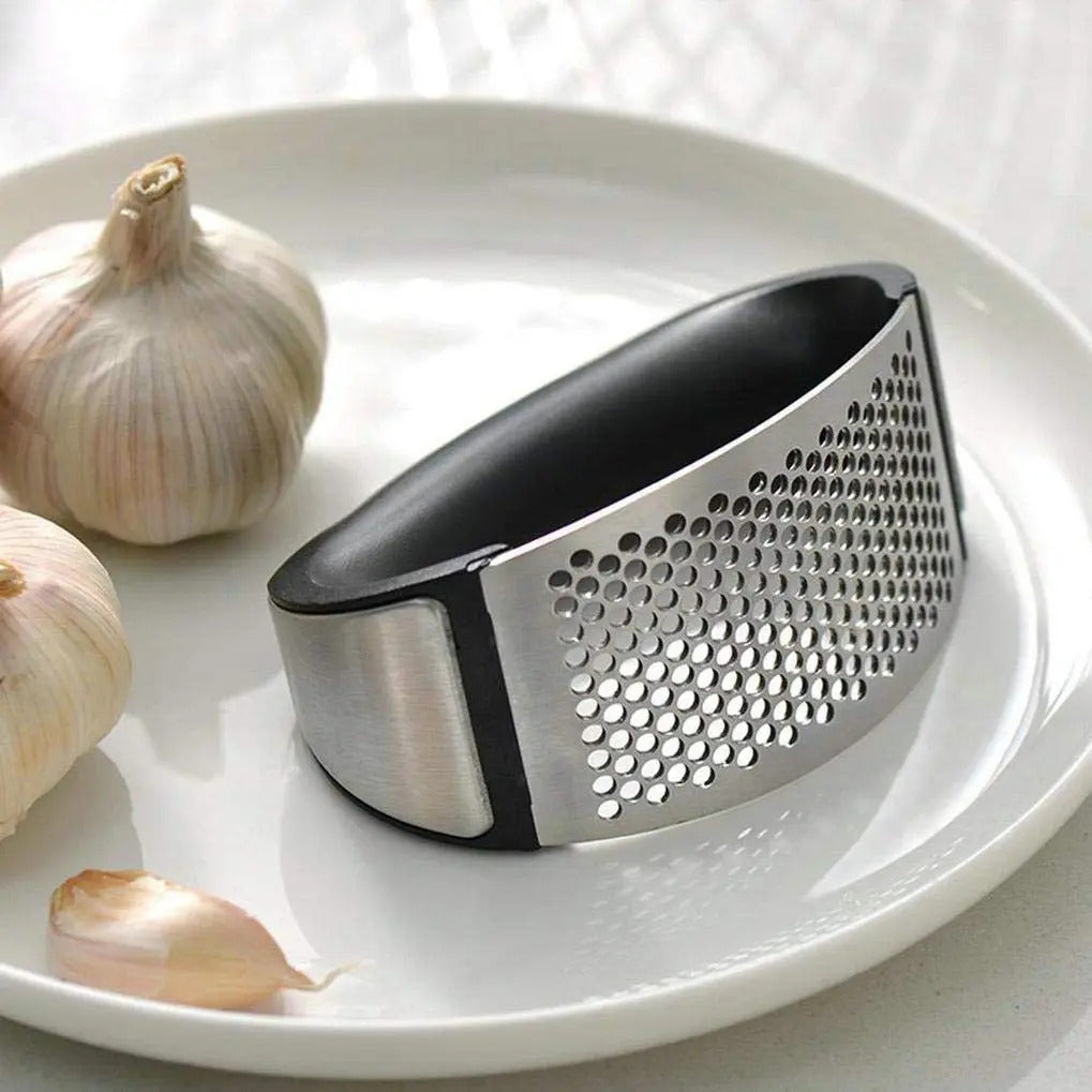 Premium Stainless Steel Garlic Press Rocker Easy-to-Use Mincer Tool